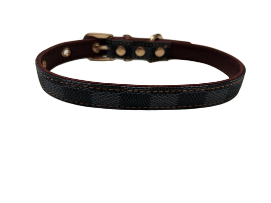 Dapper Dogs Design - Timeless Collar and Lead set - Black/Grey