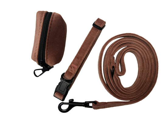 Dapper Dogs Design - Brown Velvet Complete Set