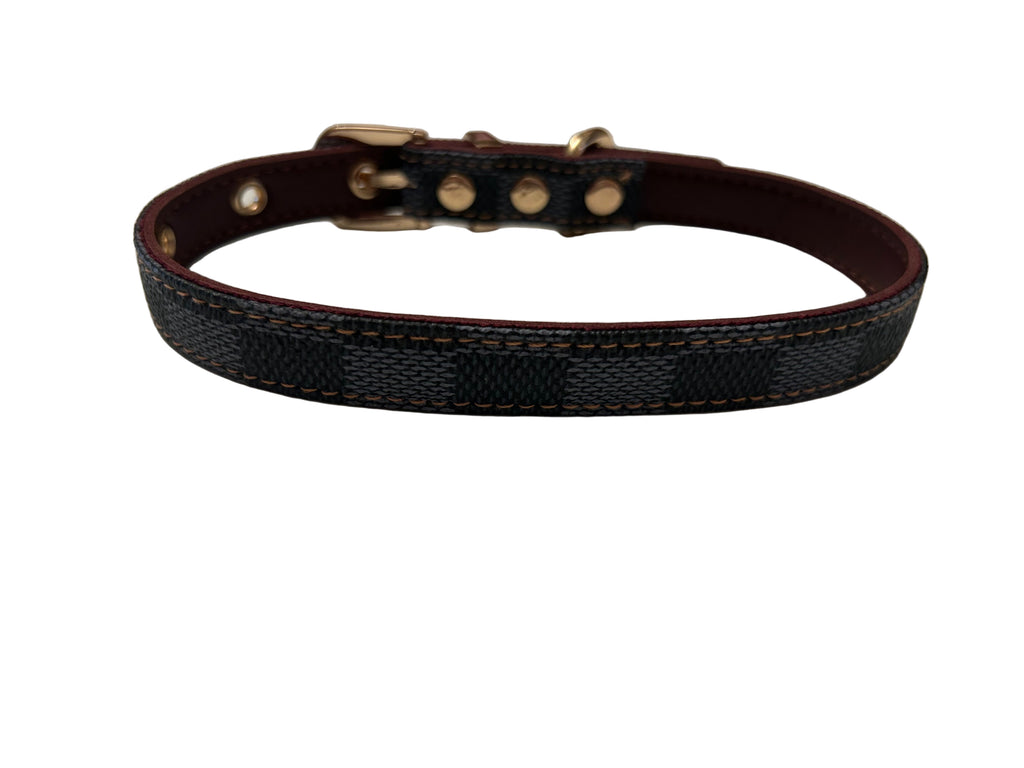 Dapper Dogs Design - Timeless Collar & Lead Set - Black&Grey