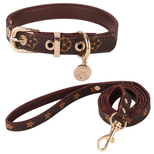 Most wanted Dog Collar and Lead set with 123cm lead. Adjustable, padded comfort for small-medium dogs. Stylish, durable pet accessories.